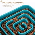 thumbnail image 2 of Slow Feeder Dog Bowls for Large Medium Dogs, Anti-Choking Eating Maze Food Bowl, Anti-Slip Feeding Pet Puzzle Bowl,Green, 2 of 4