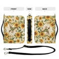 thumbnail image 5 of ZUXONGSY Hummingbird Sunflower Letter Print Bible Covers for Women Faux Leather Bible Case Waterproof Bible Protector with Handle & Shoulder Strap Church Bag Bible Accessories, 2XL, 5 of 7