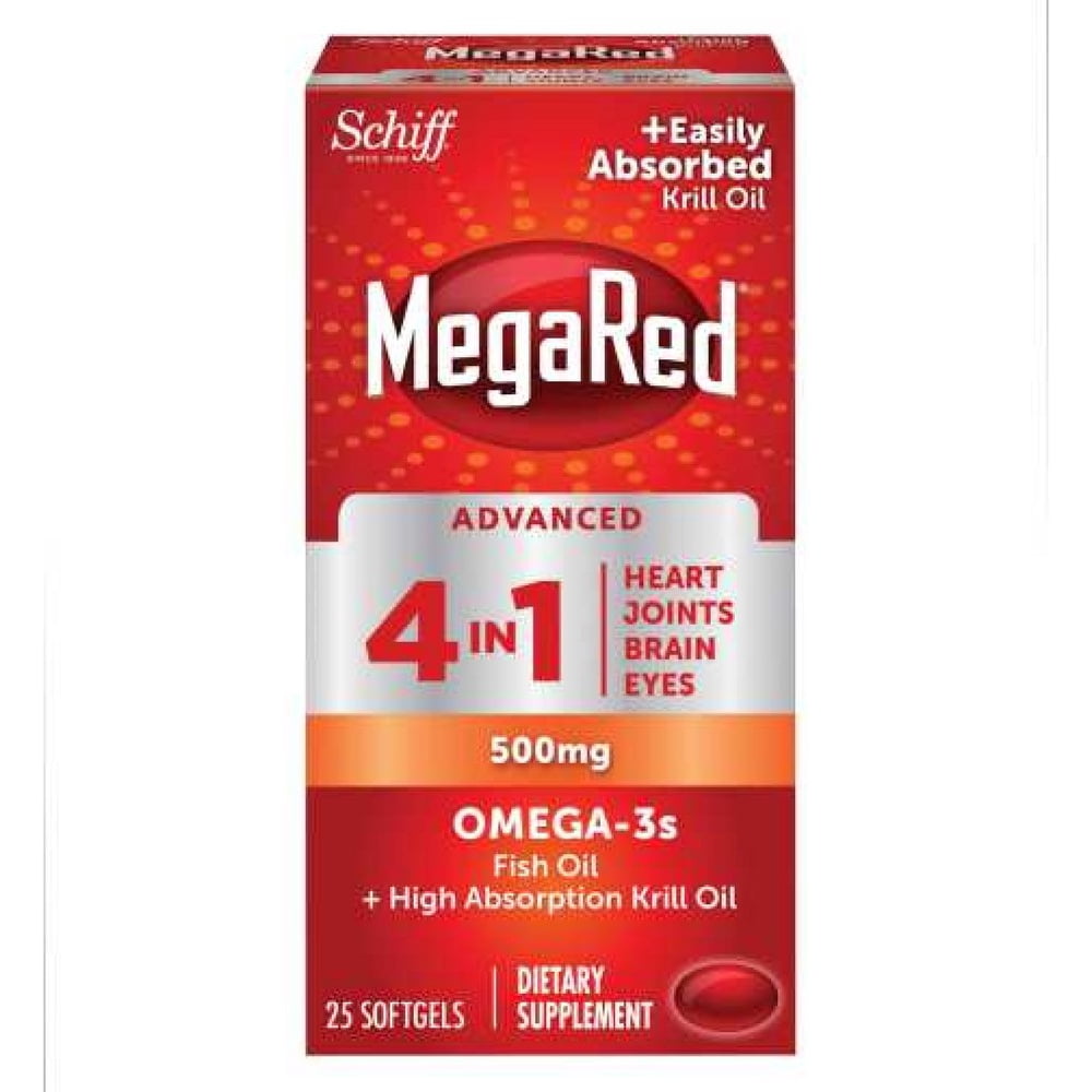 Mega Red Advanced 4in1 500mg, Concentrated Omega3 Fish & Krill Oil
