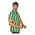 thumbnail image 3 of Camisa Hombre Casual Slim Fit Rayas Verdes, Amarillas Moon R, 3 of 7