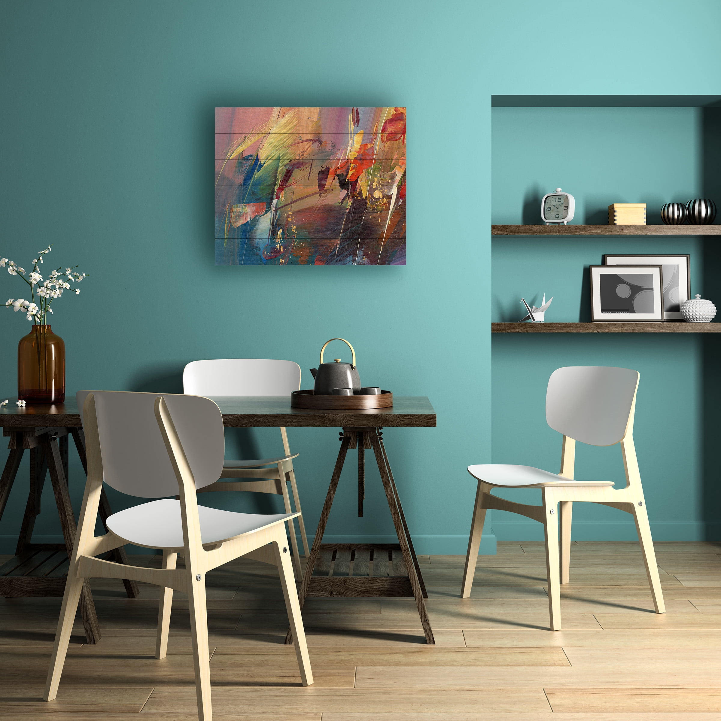 Trademark Fine Art 'Garden' Wooden Wall Art Art by Ricardo Tapia