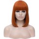 thumbnail image 1 of Peluca de cabello humano Unique Bargains 14' Naranja Bob con gorra, 1 of 6