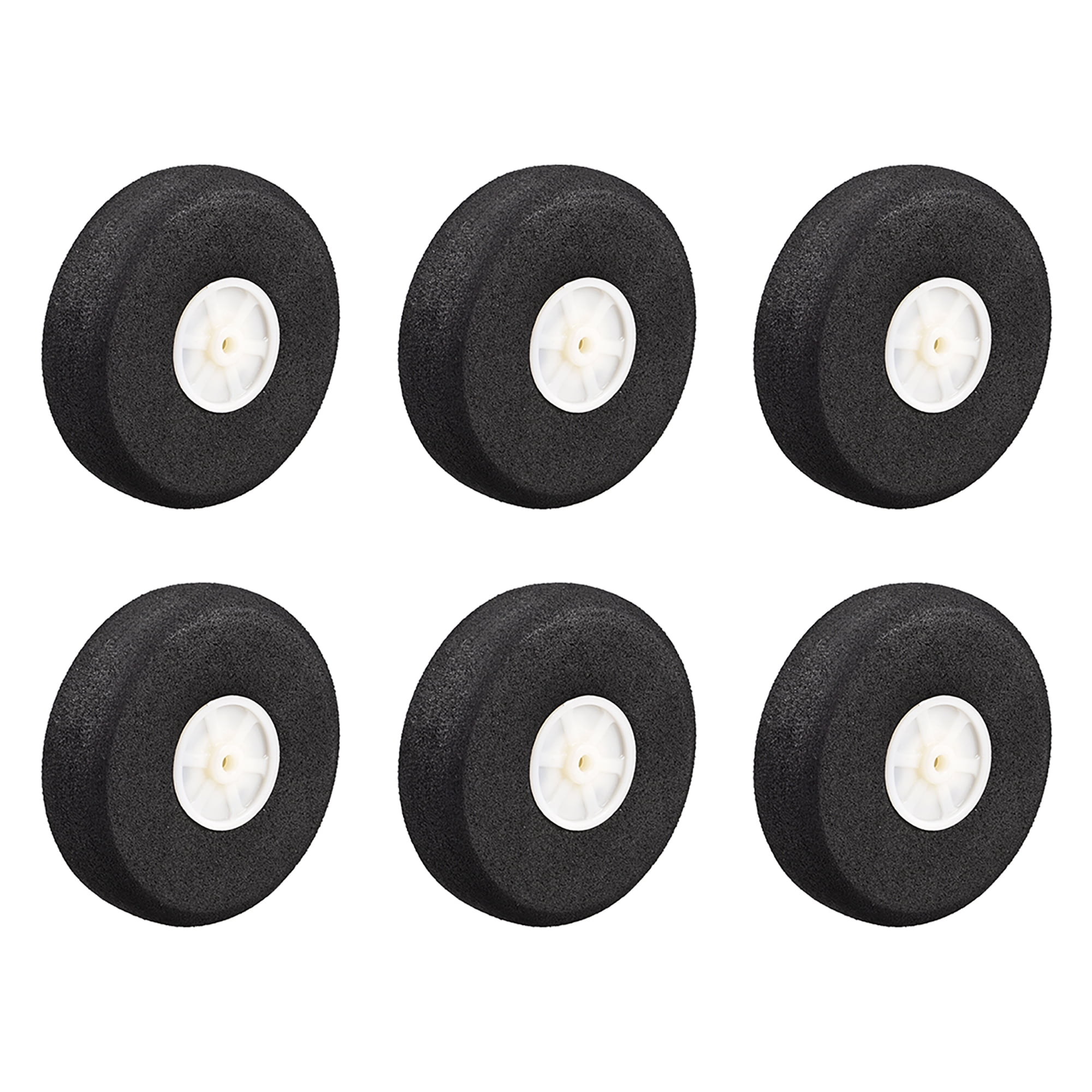 RC Airplane Wheels 6Pcs RC Airplane Aircraft Sponge Wheels 2.5 inch x