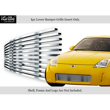 Compatible with 2003-2005 Nissan 350Z Stainless Steel Billet Grille Insert N19-C51456N