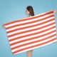thumbnail image 5 of Fiudx Ofertas de la semana Toalla de playa a rayas, Toalla de baño de secado rápido, Tricot estampado de microfibra, Toalla de baño impresa absorbente de poliéster, 5 of 7