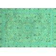 thumbnail image 1 of Ahgly Company Indoor Rectangle Abstract Turquoise Blue Modern Area Rugs, 8' x 10', 1 of 4