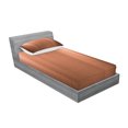 thumbnail image 2 of Ambesonne Abstract Fitted Sheet & Pillow Sham Set, Industrial Modern, Twinxl, Pale Coral Chocolate, 2 of 2