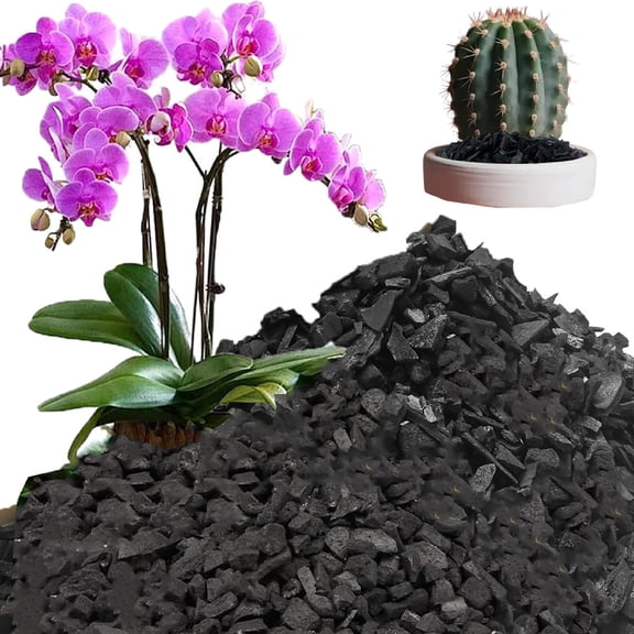 300G Organic Horticultural Activated Charcoal, Natural Soil Amendment Improves Drainage & Aeration, Promotes Plant Growth, Ideal for Indoor & Outdoor Plants, Orchids, Succulents, Cactus & Terrariums
