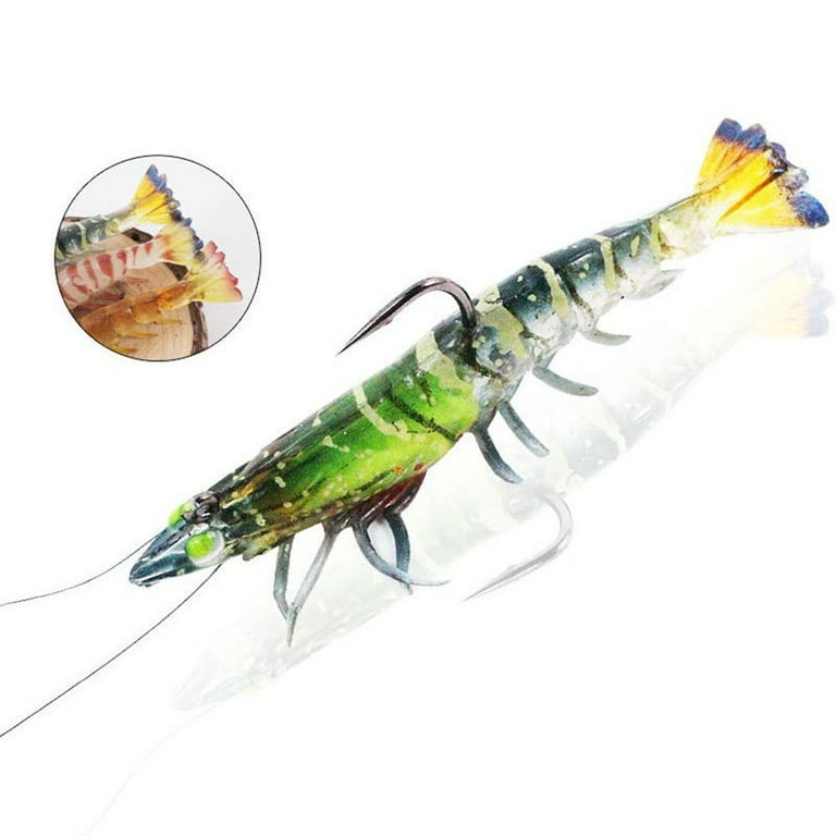 TPE Soft Crayfish Lures Shrimp Fishing for Fresh or Saltwater Trout Fishing  Jigs 