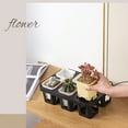 thumbnail image 4 of Bearachild Maceta para vivero, macetas para plantas, maceta suculenta, lavabo, drenaje inferior, orificio de ventilación, Base para decoraciones Jardín y Patio Transparente S, 4 of 6