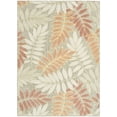 thumbnail image 2 of Nourison Aloha 5'3" x 7'5" Sage Rose Modern Rug, 2 of 10