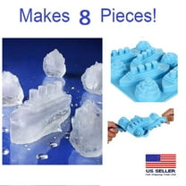 Titanic Ship Boats Ice Trays Cube Chocolate Jello Bake Molds Silicone Kid Fun