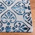 thumbnail image 3 of Safavieh Dip Dye Dedan Damask Wool Area Rug, Gray/Charcoal, 7' x 7' Square, 3 of 10