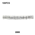 thumbnail image 4 of 100 Pcs Rondelles en Strass avec Grands Trous Entretoise de Breloques Rondelles Perles à Breloques Bijoux Cristal Multicolore Perle en Vrac pour Bricolage Collier Blanc, 4 of 7