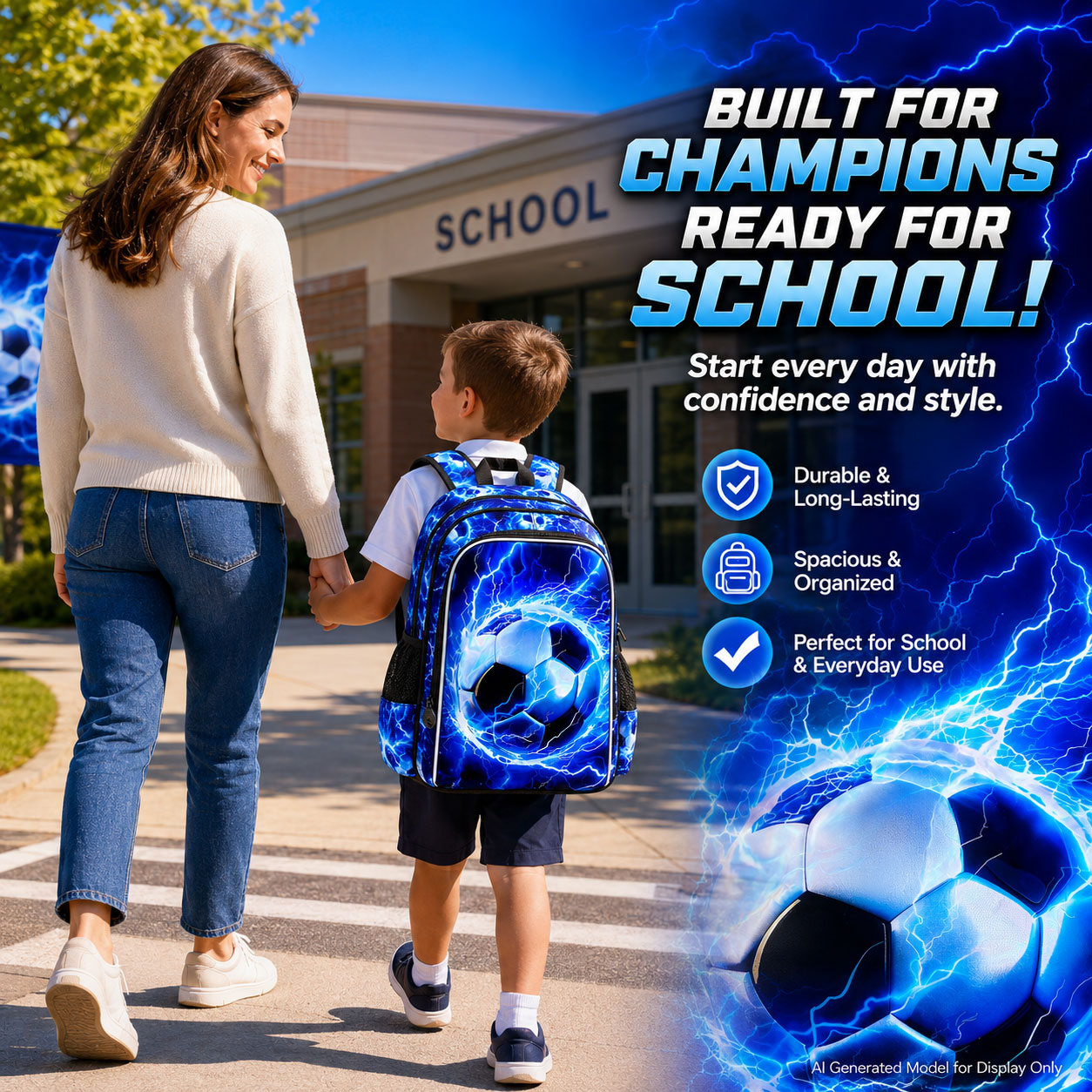Mochila escolar para adolescentes y estudiantes de secundaria, ligera, duradera, casual, para exteriores y universidad 6