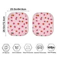thumbnail image 3 of FOR U DESIGNS Foldable Car Sun Shade 2pcs Strawberry Car Windshield Shades Accessories for Auto SUV Truck Keep Your Vehicle Cool Fashion Car Front Window Sun Visor Protector, 3 of 5