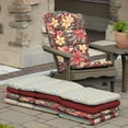 thumbnail image 6 of ARDEN Outdoor Rocking Chair or Adirondack Cushion, 20 x 17, Water Repellent, Fade Resistant 17 x 20, Ruby Clarissa, 6 of 12