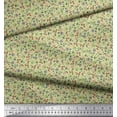 thumbnail image 2 of Soimoi Tissu Satin Soie Imprimé Ver de Terre, Fruit & Insecte 1 Yard 42 Pouces de Large, 2 of 3