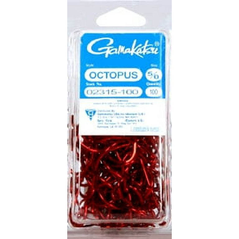 Gamakatsu Octopus Red Hook Size 5/0 100 Per Pack