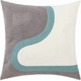 thumbnail image 1 of Embroidery Cotton Decorative Throw Pillow Cover Boho Geometric Pattern Cushion Cover for Couch Sofa Bed (Geometric E,18"x18"), 1 of 4