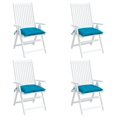 thumbnail image 3 of Juego de 4 cojines para palets VidaXL, color azul claro, resistentes al agua, 3 of 8