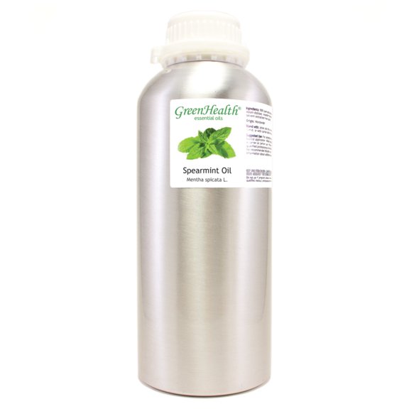 Spearmint Essential Oil - 32 fl oz (946 ml) Plastic Jug w/ Cap - 100% Pure Essential Oil by GreenHealth