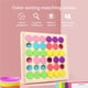 thumbnail image 5 of Kit De Juguete De Apilamiento De Clasificación De Placa Circular De Color De Madera, Juego De Memoria De Arcoíris, Juguete Educativo Para Niños Pequeños Sweethay FN002712-00, 5 of 6