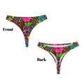 thumbnail image 3 of Fotbe Butterfly Garden Tanga Sin Costuras para Mujer con Estampado – Panties Invisibles, Transpirables y Cómodos para Uso Diario-4X-Large, 3 of 6