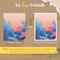 thumbnail image 2 of Summer Marine Coral Gradient Blue (2) Canvas Frameless Painting Wall Art Painting Suitable For Dormitory Bedroom Living Room Toilet Decoration, 2 of 6