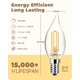 thumbnail image 2 of Bombilla LED para candelabro TJOY E12, regulable, 5,5 W, 2700 K, 600 lm, paquete de 12, 2 of 7