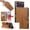 Brown, variant on Wallet Leather Case For iPhone 17 6.3",with Card Holder,wristband, Shockproof Kickstand Embossed Cute Cats, Snap Phone Case,Red,For iPhone 17