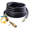 thumbnail image 5 of 12ft Flexible Rubber Propane Gas Connection Hose - Quick-Install Low-Pressure Adapter for Portable BBQ Grills, Fire Pits, Cook Stoves, RVs & Outdoor Heaters - Explosion-Proof, Weather-Resistant,, 5 of 5