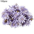 thumbnail image 2 of Gwong Decoración hogareña 100 unids / bolsa Fácil de mantener la cabeza de flor artificial Tela sin desalojos Hermosa guirnalda Falso flor decoración de la boda Gwong 21085530, 2 of 6