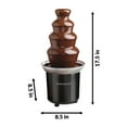 thumbnail image 5 of Nostalgia Classic 4-Tier 2-Pound Capacity Chocolate Fountain, Black and Stainless Steel, 5 of 7