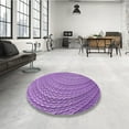 thumbnail image 3 of Ahgly Company Indoor Rectangle Patterned Violet Purple Area Rugs, 2' x 4', 3 of 6