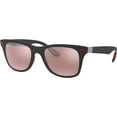 thumbnail image 2 of Ray Ban Scuderia Ferrari Polarized Silver Mirror Chromance Square Men's Sunglasses RB4195M F602H2 52, 2 of 5