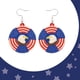 thumbnail image 1 of Independence Day Theme Party Earrings Holiday Party Dress Up Ambiance Jewelry Pentagram Bow Hanging Ring, 1 of 6