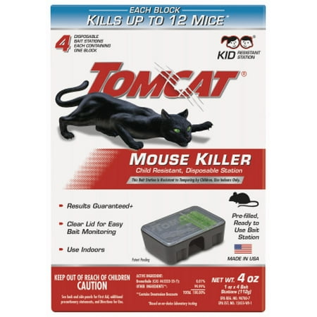 Tomcat Disposable Bait Station, 4 pk (Best Rat Bait For Snap Traps)