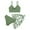 Z30-Green, variant on LRen Girls Swimsuits Size 10-12 3 Piece Ruffles Bikini Bottoms for Kids Funny Summer Rash Guard Tankini Set Girls Beach Swimwear Summer Beach Outfit