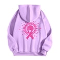 thumbnail image 5 of Breast Cancer Awareness Hoodies for Women 2025 Pink Ribbon Zip Up Graphic Hooded Sweatshirt with Pockets Jackets Coat, 5 of 7