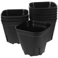 thumbnail image 1 of SEWCHICS 10Pcs Garden Nursery Pot Plastic Black Root Control Square Garden Supplies, 1 of 7