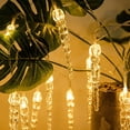 thumbnail image 2 of Morttic Christmas Icicle Lights, 11.48ft 96 LED Extendable Hanging Window Curtain Fairy Lights ,Waterproof Indoor Outdoor 8 Modes Decorative Light for Christmas Garden Patio Party, 2 of 8