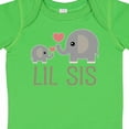 thumbnail image 4 of Inktastic Little Sister Elephant Girls Baby Bodysuit, 4 of 5