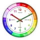 thumbnail image 2 of narración reloj señanza, habitación niño decoración de Reloj de pared silencioso, gran reloj de aprendizaje Colco reloj de pared, 2 of 7