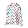 thumbnail image 2 of Easygdp Red Blue Polka Dots Lightweight Long Sleeve Sun Shirt Sports long-Sleeved Sun Protective Clothing, Quick Drying Breathable - Large, 2 of 9