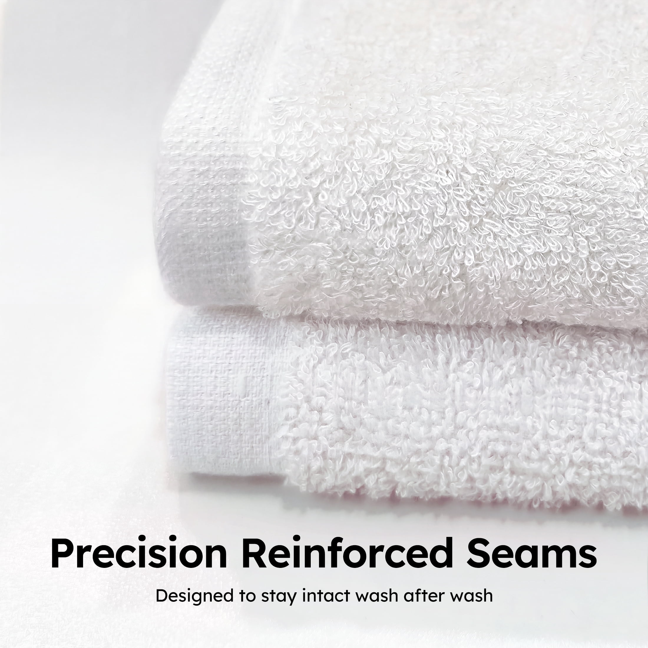 YOOFOSS Luxury Bamboo Baby Washcloths Towel Set 12 Pack 10x10inch Face towels for Bathroom-Hotel-Spa-Kitchen Multi-Purpose Fingertip Towels & Hand Towels