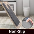 thumbnail image 4 of LAICAIW Memory Foam Toilet Bath Mat U-Shaped, 24 X 20 Inches,Soft and Comfortable, Super Water Absorption, Non-Slip, Machine Wash and Easier to Dry for Bathroom Commode Contour Rug, Dark Gray, 4 of 7