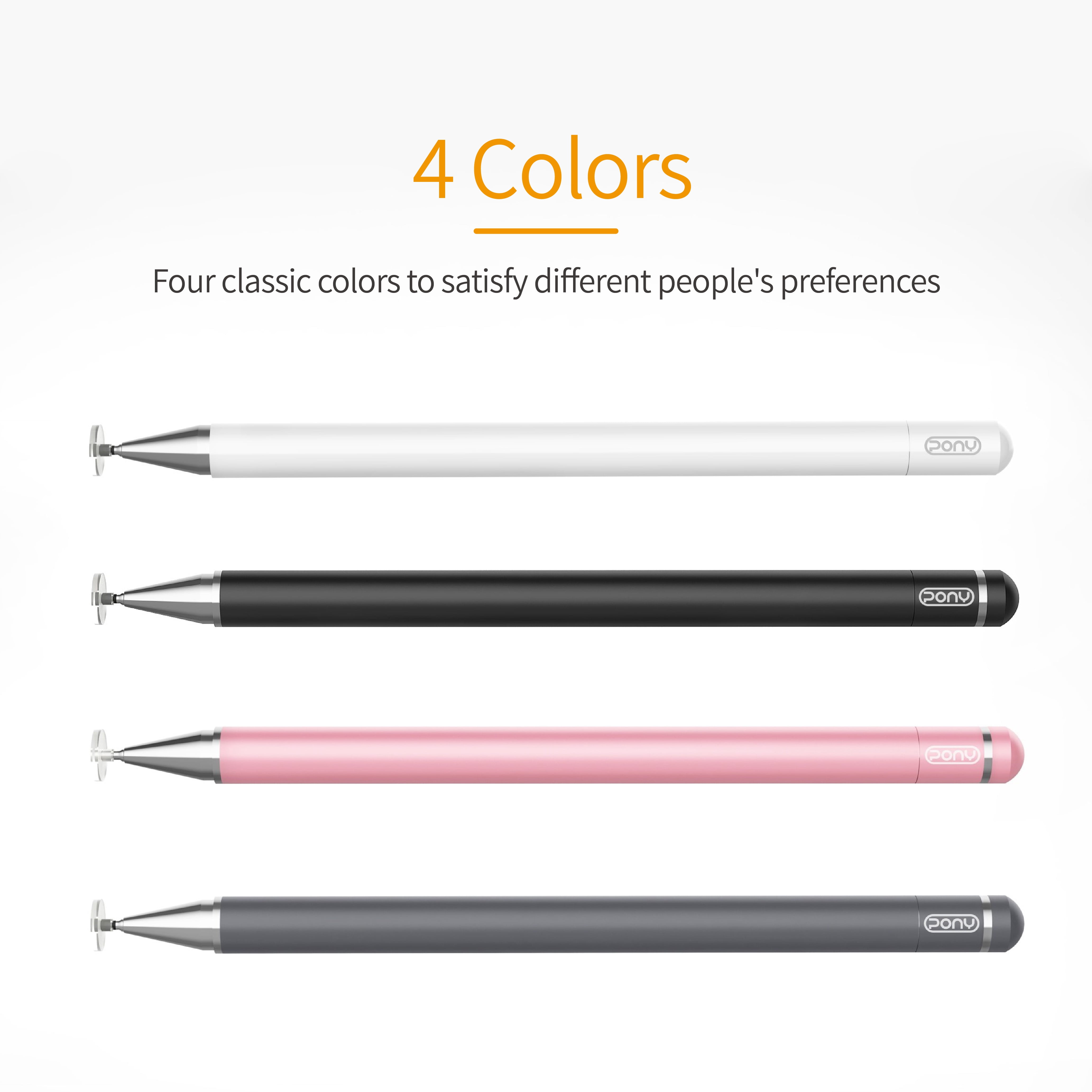 Disc Tip Capacitive Stylus Pen Compatible with Apple iPad/Samsung/Tablet/All Touch Screens