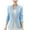 02-Sky Blue, variant on Women Business Casual Blazers Solid Long Sleeve Cardigan Work Suit Coat Comfortable Turndown Collar Jacket with Pockets Light Blue L