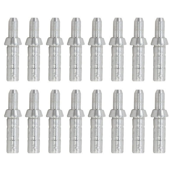 BRIGHTFUFU 40pcs tiro con arco flechas flecha cola aluminio flecha final Nock flecha Base reemplazar